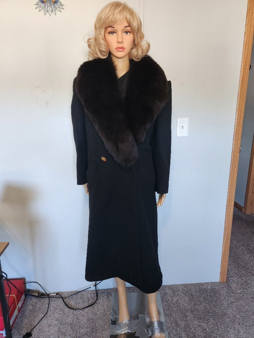 #761 Wool/fox fur coat